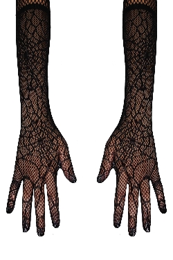 GUANTI DI HALLOWEEN FANTASIA RAGNATELA NERO